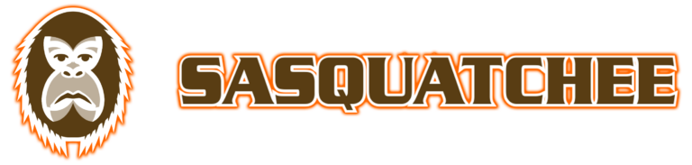 Sasquatchee - Sasquatch face logo, home