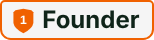 Founder badge, wave 1